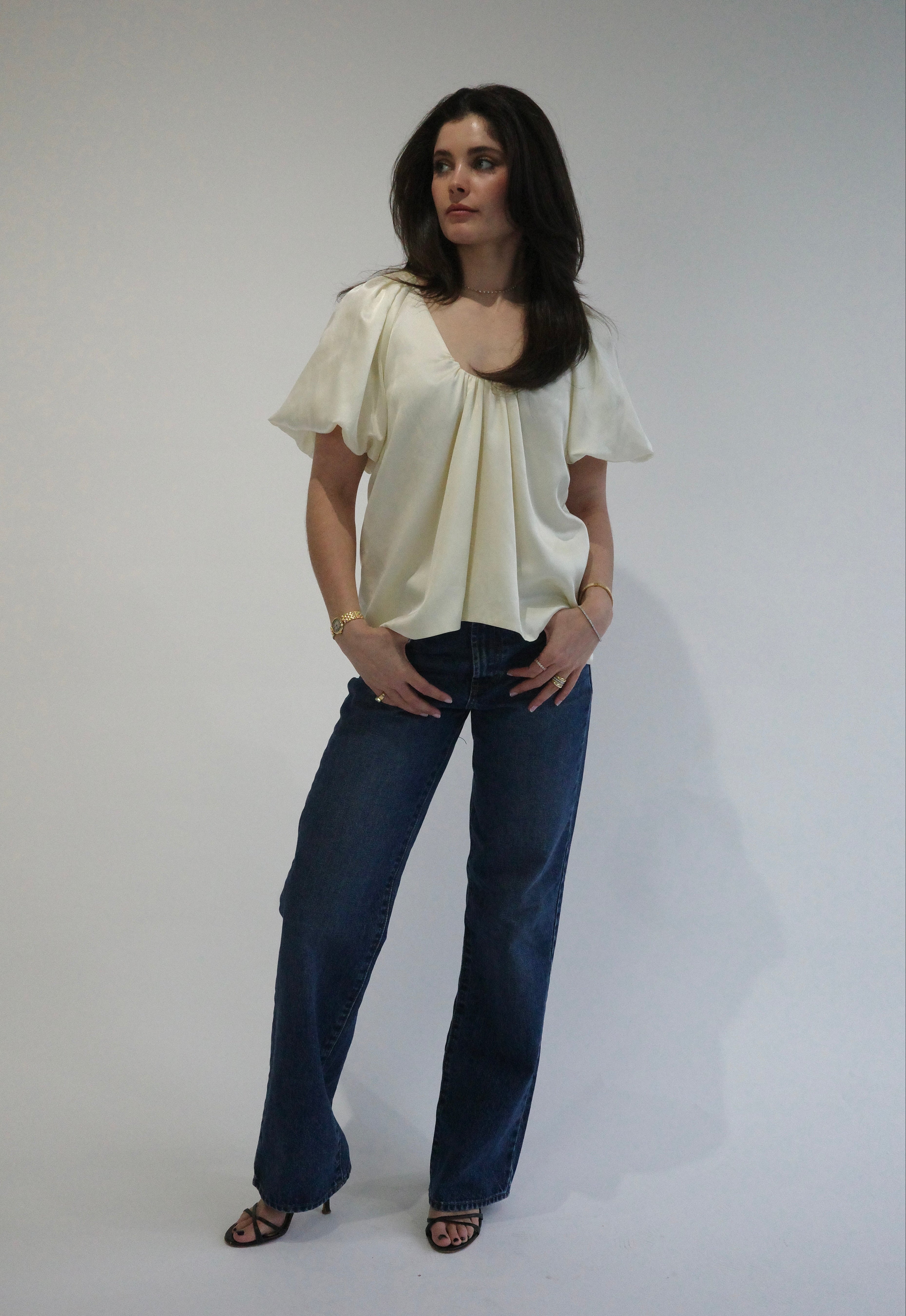 Georgie Gathered Top